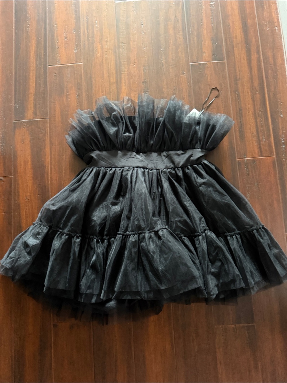 KHAITE Black Layered Tulle Dress (great for teens)